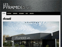 Tablet Screenshot of lespyramides-restaurant.fr
